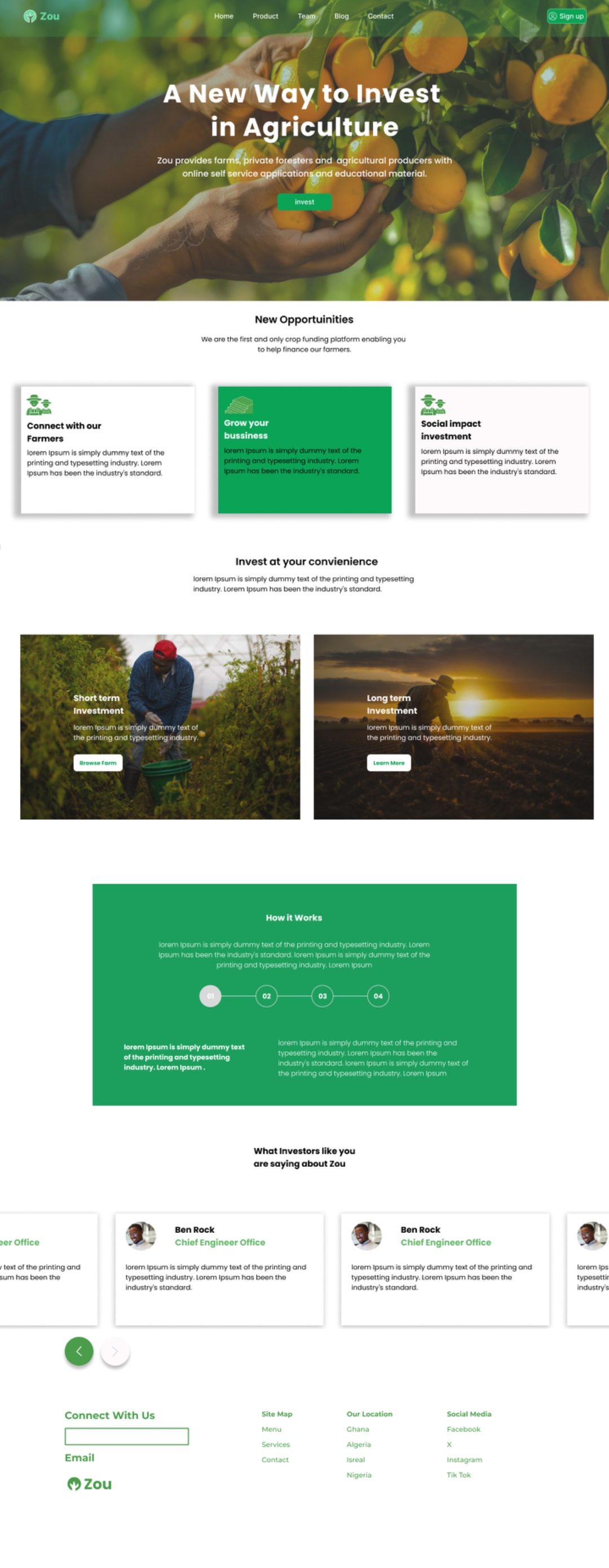 Zou agriculture investment website