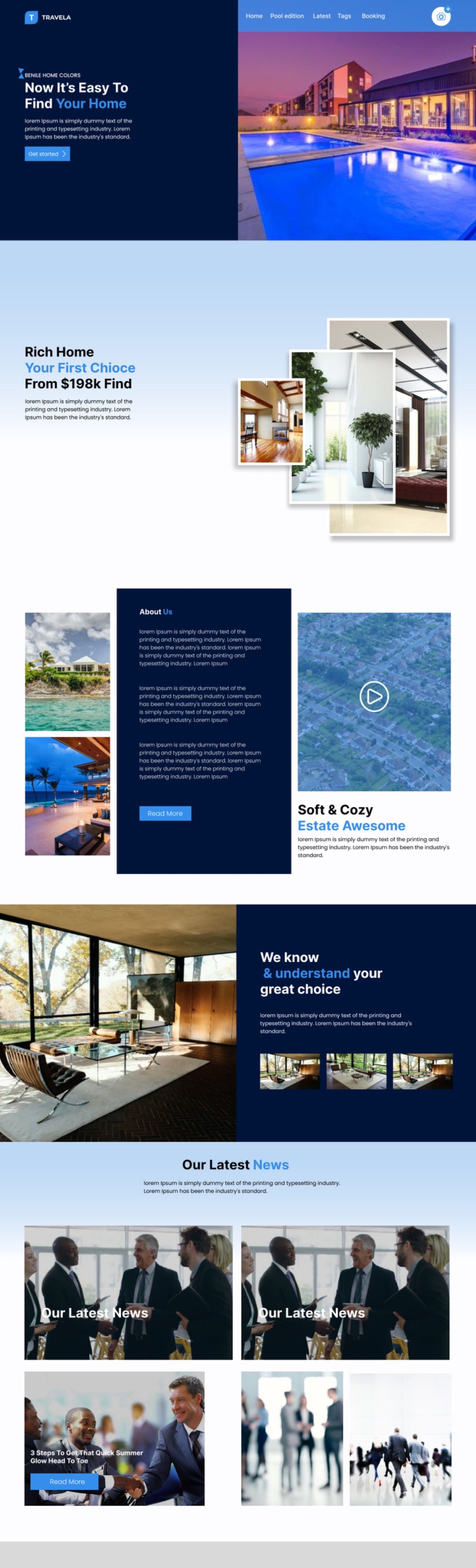 Travela real estate website